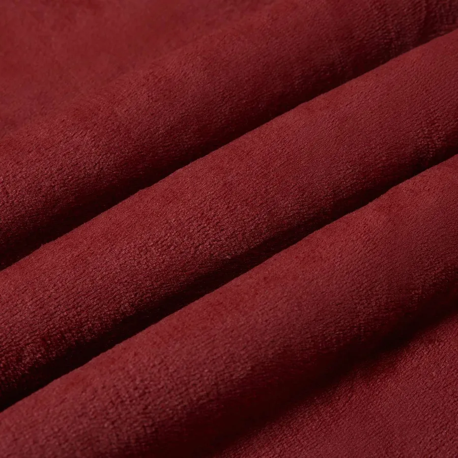 Jeté Rouge Bordeaux 220 x 240 cm Toison - 7