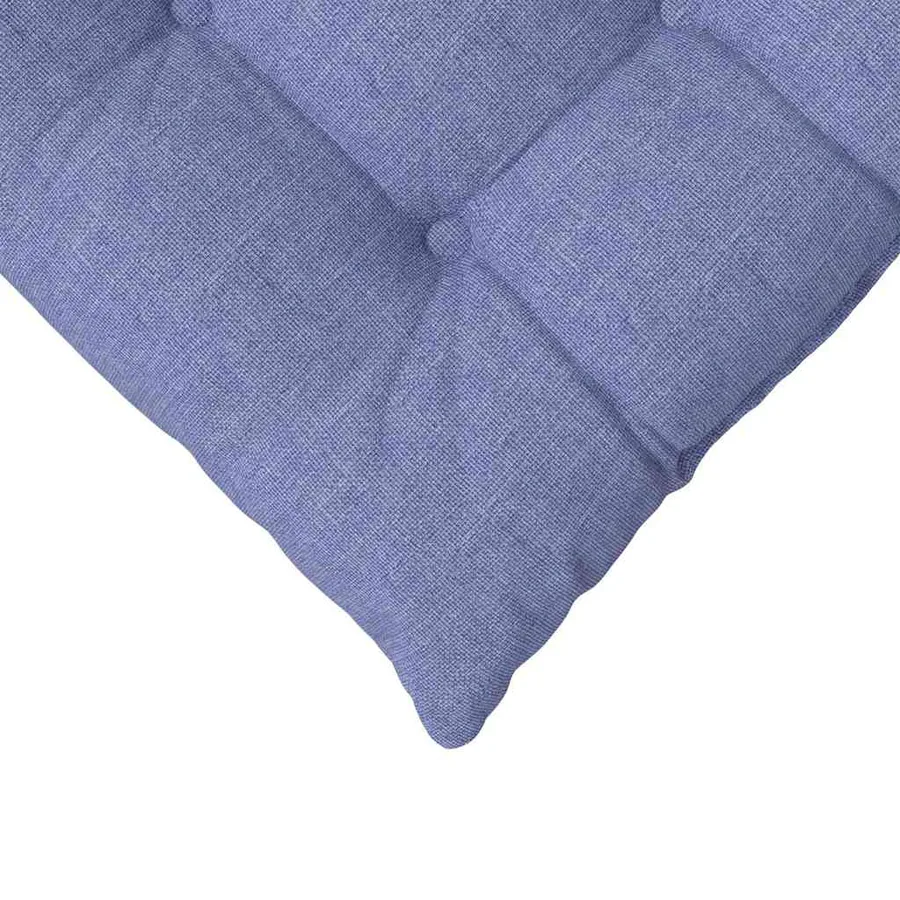 Coussins de siège 4 pcs Bleu denim 40 x 40 x 6 cm tissu - 9