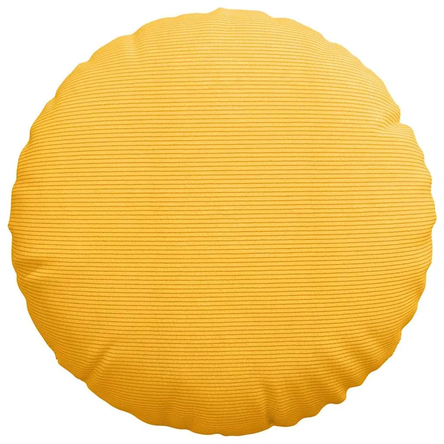 Coussins de siège 2 pcs Jaune clair Ø60 x 21 cm - 6