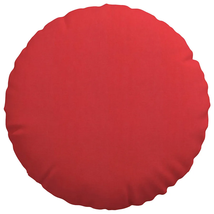 Coussins de siège 2 pcs Rouge Ø80 x 29 cm tissu - 6
