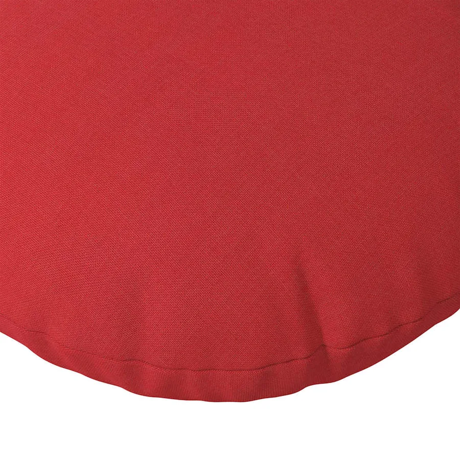 Coussins de siège 2 pcs Rouge Ø80 x 29 cm tissu - 7