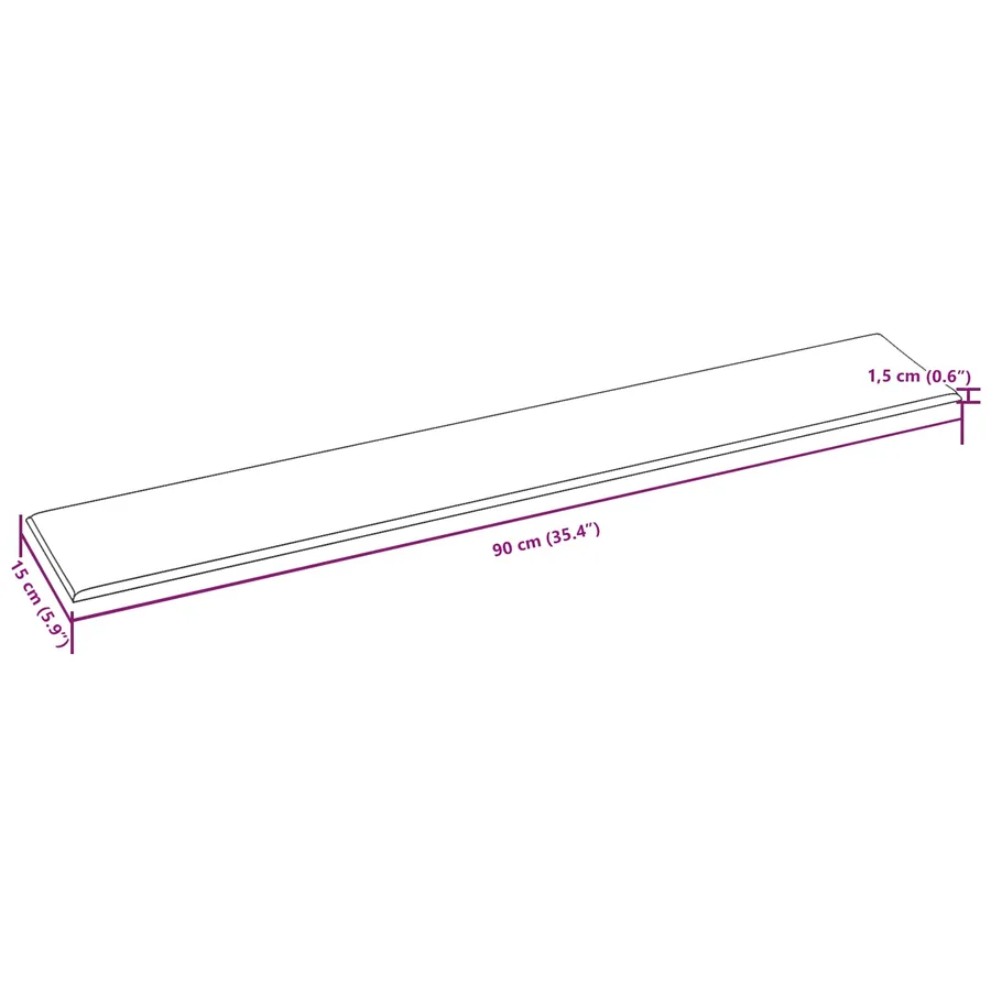 Tête de lit murale 12 pcs Rose Velours - 6