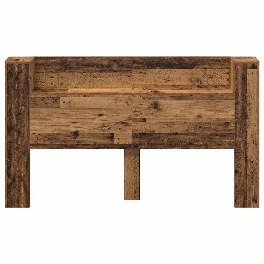 Tête de lit de rangement avec LED Bois ancien Bois d'ingénierie - 5