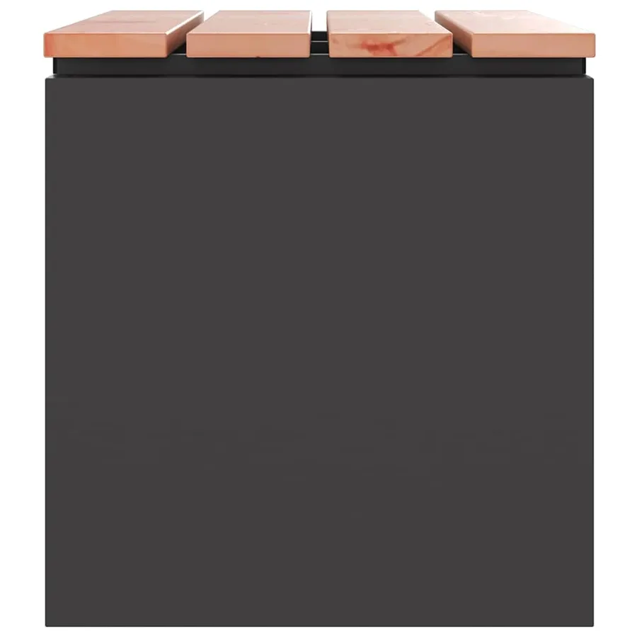 Banc de jardin Noir 60 x 40 x 43 cm - 5