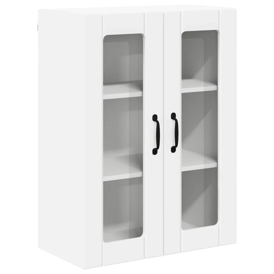 Cabinet en verre mural LUCCA Blanc 60 x 31 x 80 cm - 2