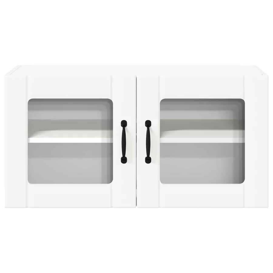 Cabinet en verre mural LUCCA Blanc 80 x 31 x 40 cm - 6