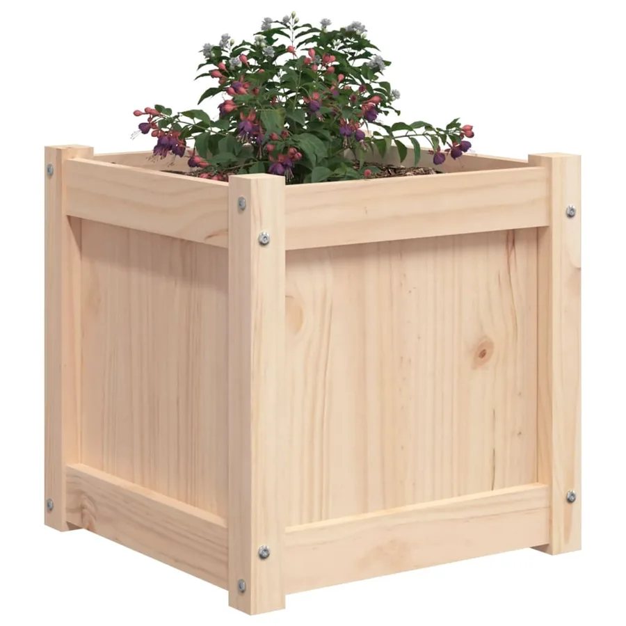 Jardinières 2 pcs bois de pin massif - 4