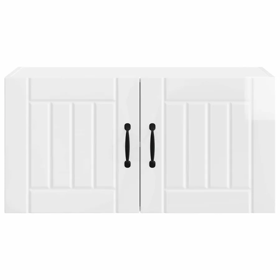 Meuble mural LUCCA Blanc brillant 80 x 31 x 40 cm - 6