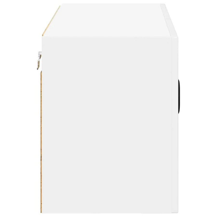 Meuble mural LUCCA Blanc brillant 80 x 31 x 40 cm - 7