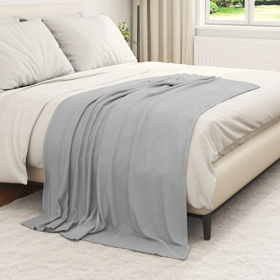 Couvertures à jeter 6 pcs Gris 170 x 130 cm Toison - 3