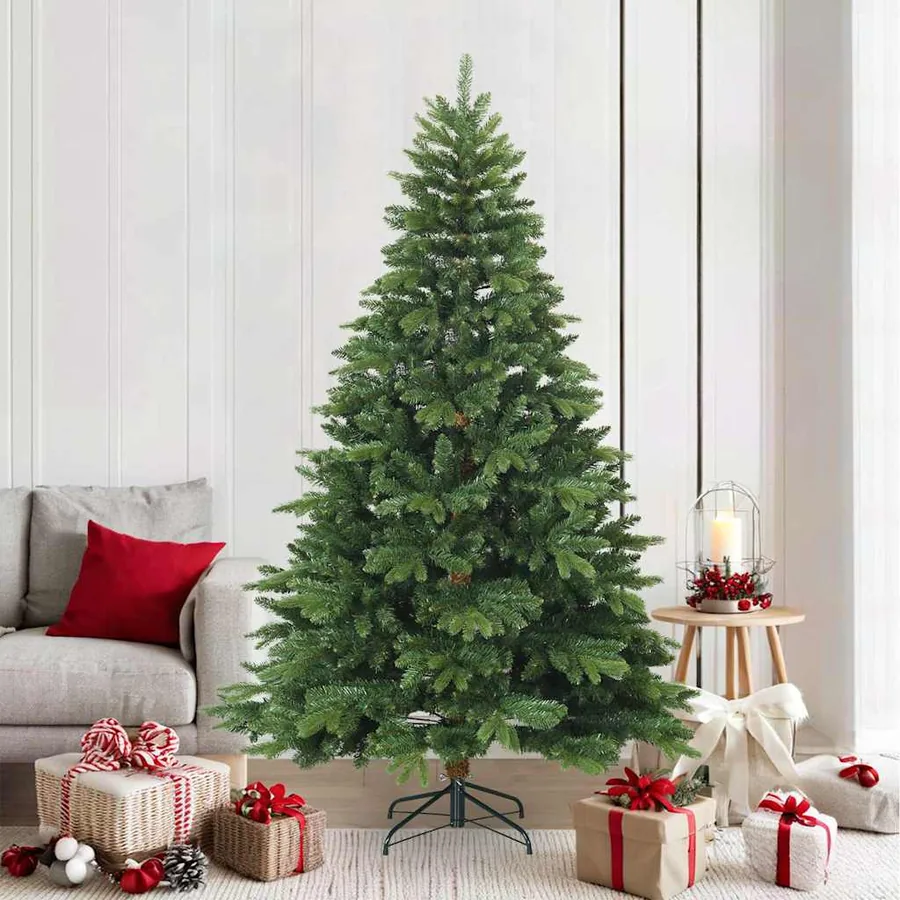 Sapin de Noël Artificiel à Branches Articulées Vert 210 cm