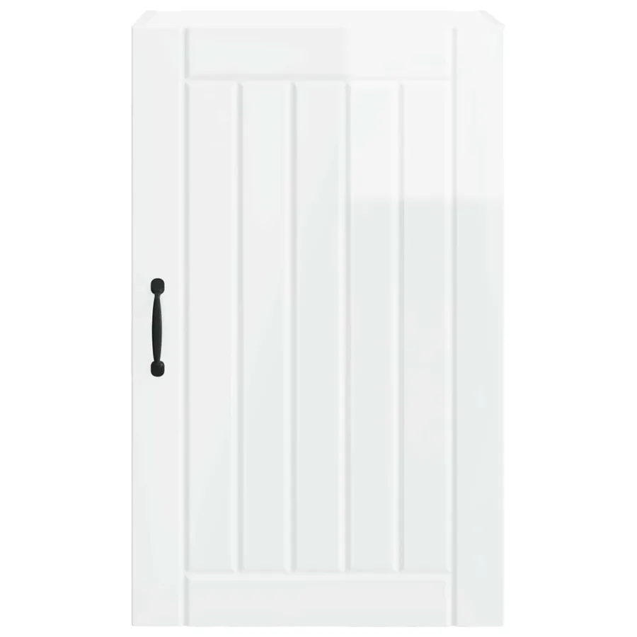 Meuble mural LUCCA Blanc brillant 50 x 31 x 80 cm - 6