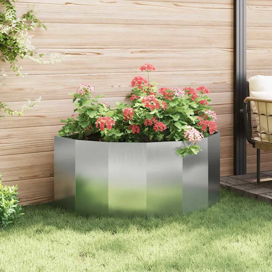 Jardinière Argent 120 x 60 x 50 cm Acier galvanisé - 4