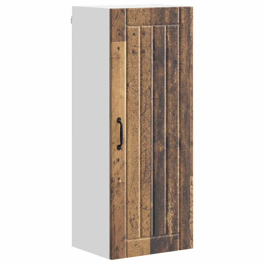Meuble mural LUCCA Bois ancien 40 x 31 x 100 cm - 2
