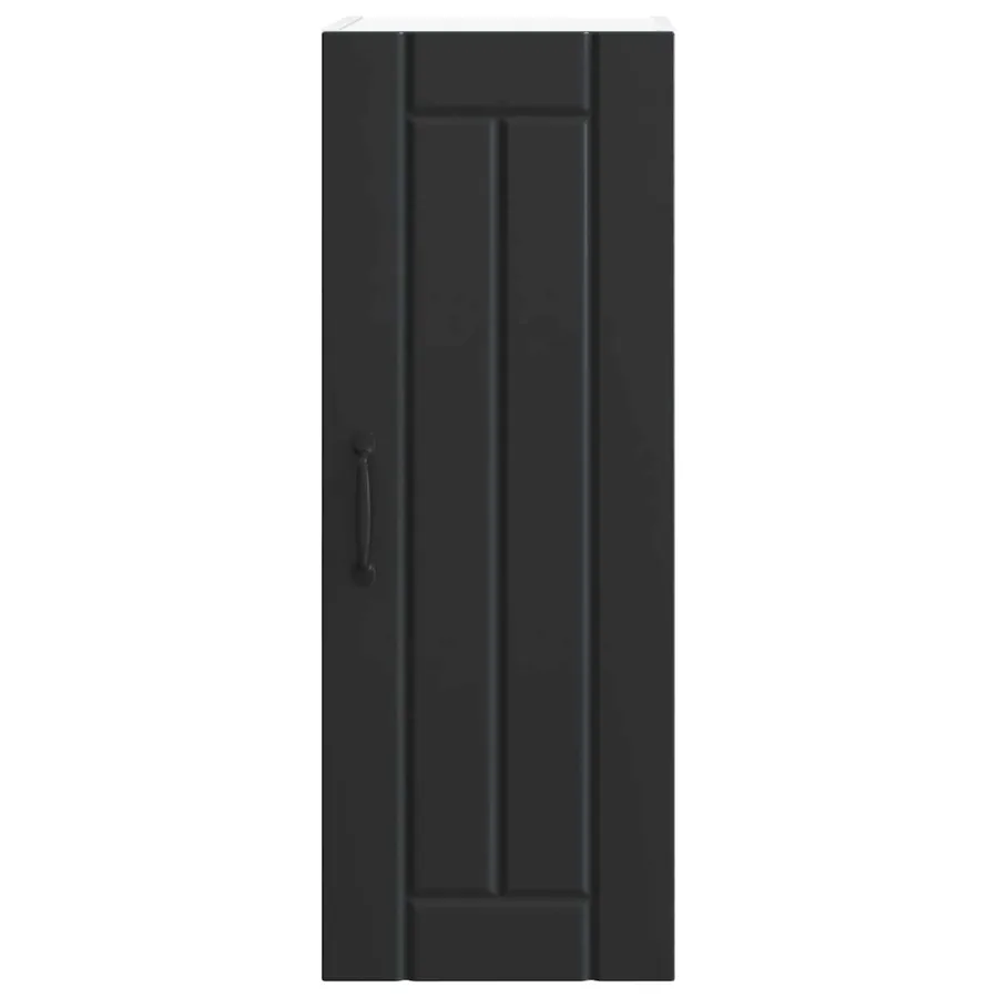 Meuble mural LUCCA Noir 30 x 31 x 80 cm Bois d'ingénierie - 6