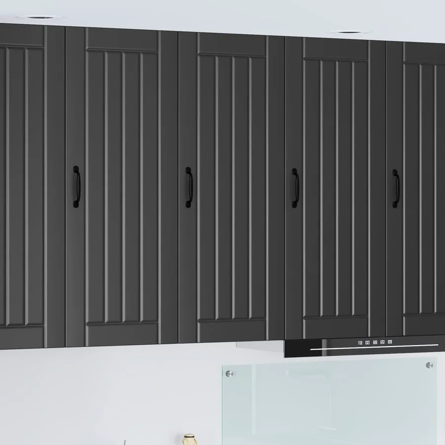 Meuble mural LUCCA Noir 40 x 31 x 100 cm Bois d'ingénierie