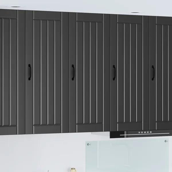 Meuble mural LUCCA Noir 40 x 31 x 100 cm Bois d'ingénierie