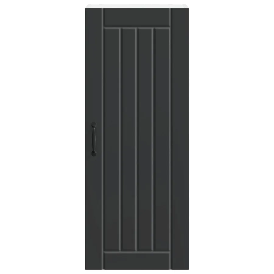 Meuble mural LUCCA Noir 40 x 31 x 100 cm Bois d'ingénierie - 6