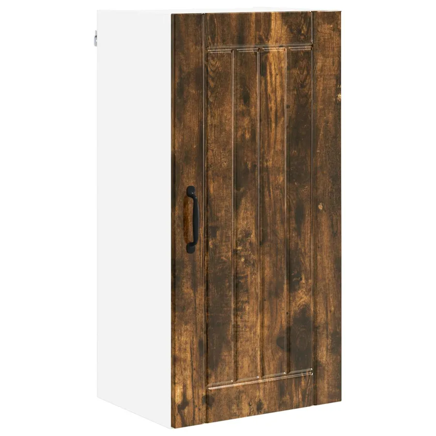 Meuble mural LUCCA Chêne fumé 40 x 31 x 80 cm Bois d'ingénierie - 2
