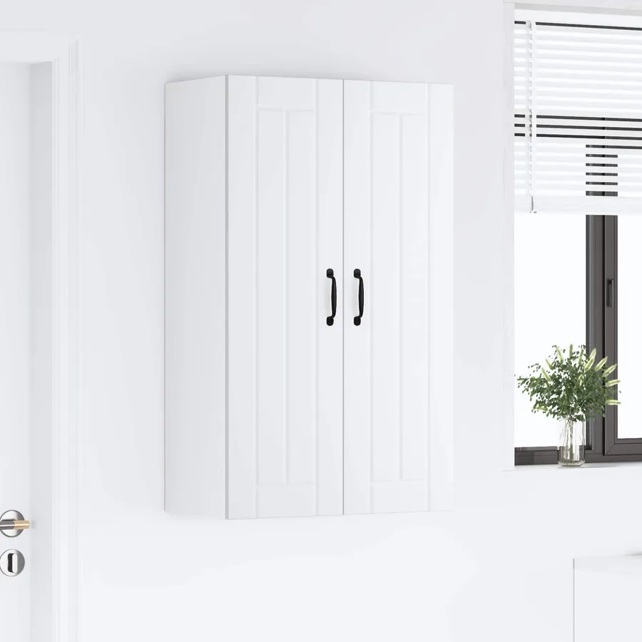 Meuble mural LUCCA Blanc 60 x 31 x 100 cm Bois d'ingénierie - 4