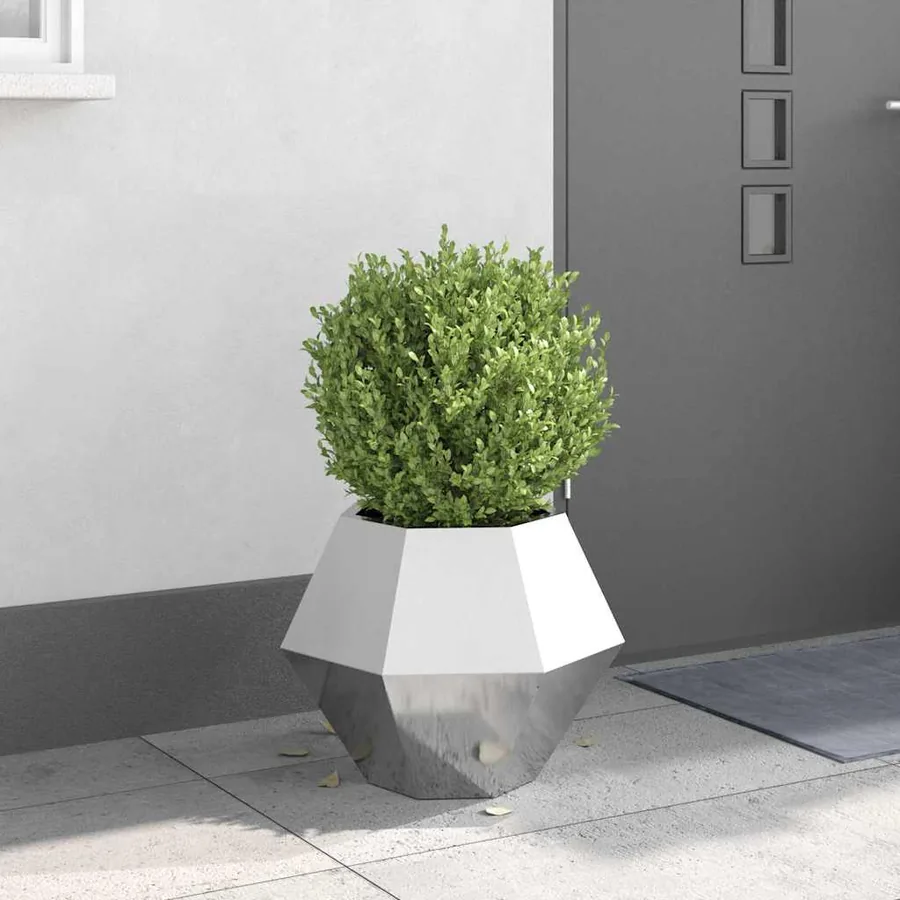 Jardinière Argent 50 x 50 x 40 cm Acier inoxydable