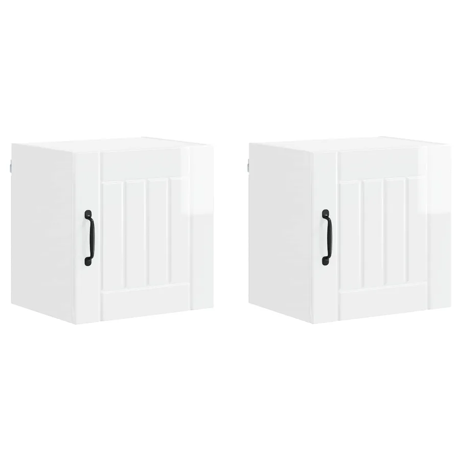 Meuble mural LUCCA 2 pcs Blanc brillant 40 x 31 x 40 cm - 2