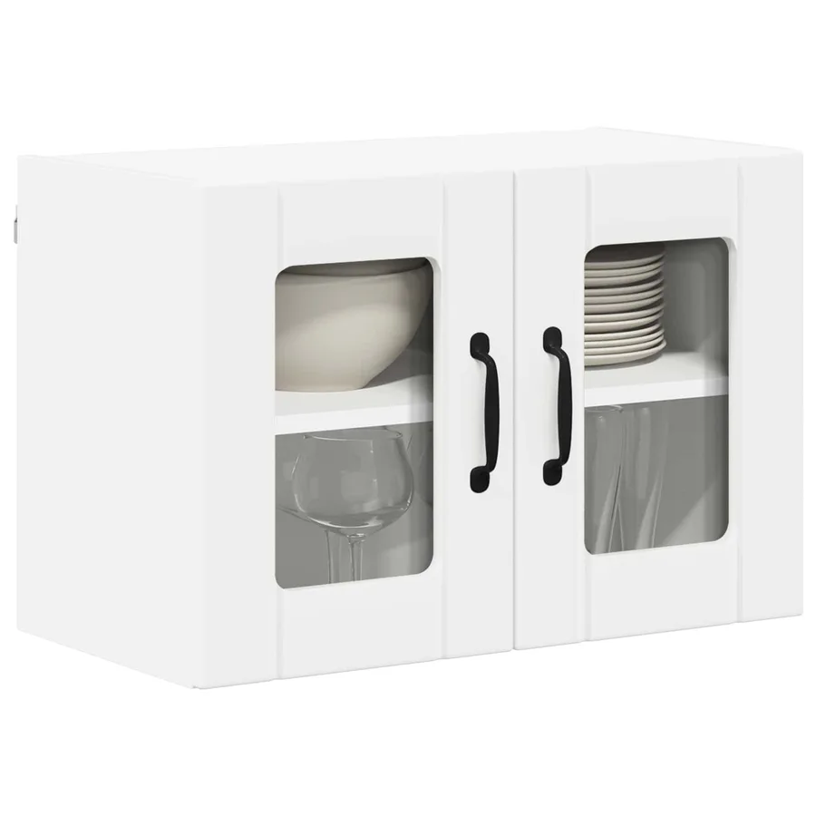 Cabinet en verre mural LUCCA Blanc 60 x 31 x 40 cm - 3