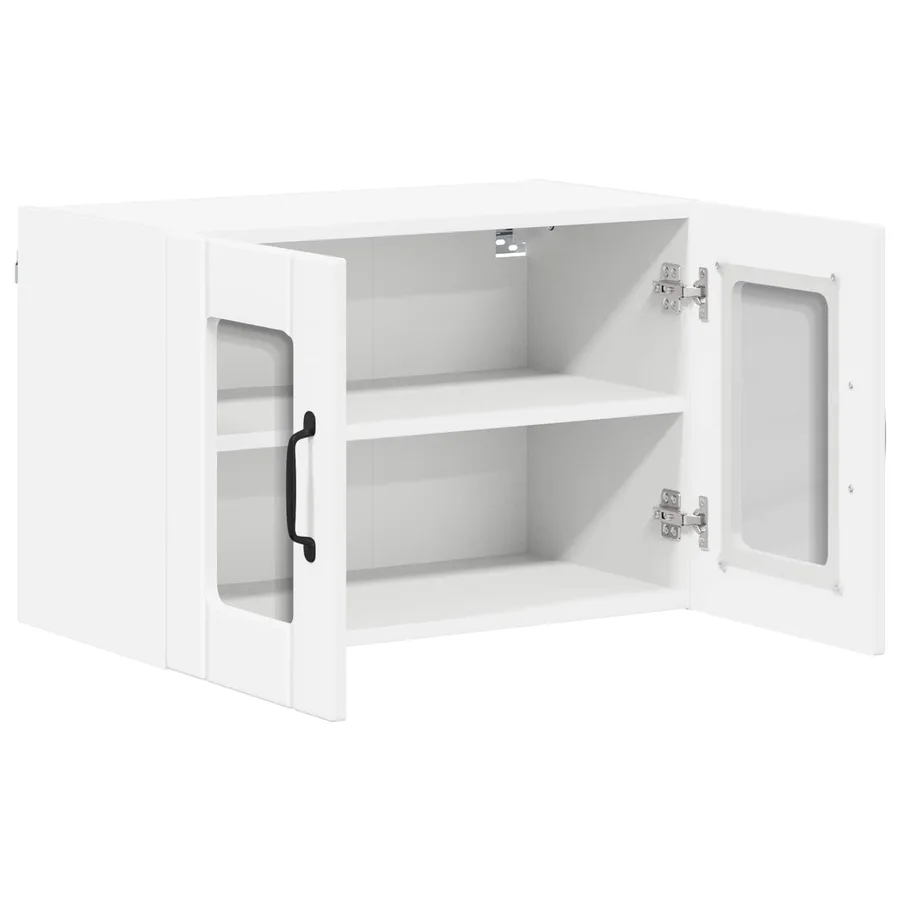 Cabinet en verre mural LUCCA Blanc 60 x 31 x 40 cm - 5