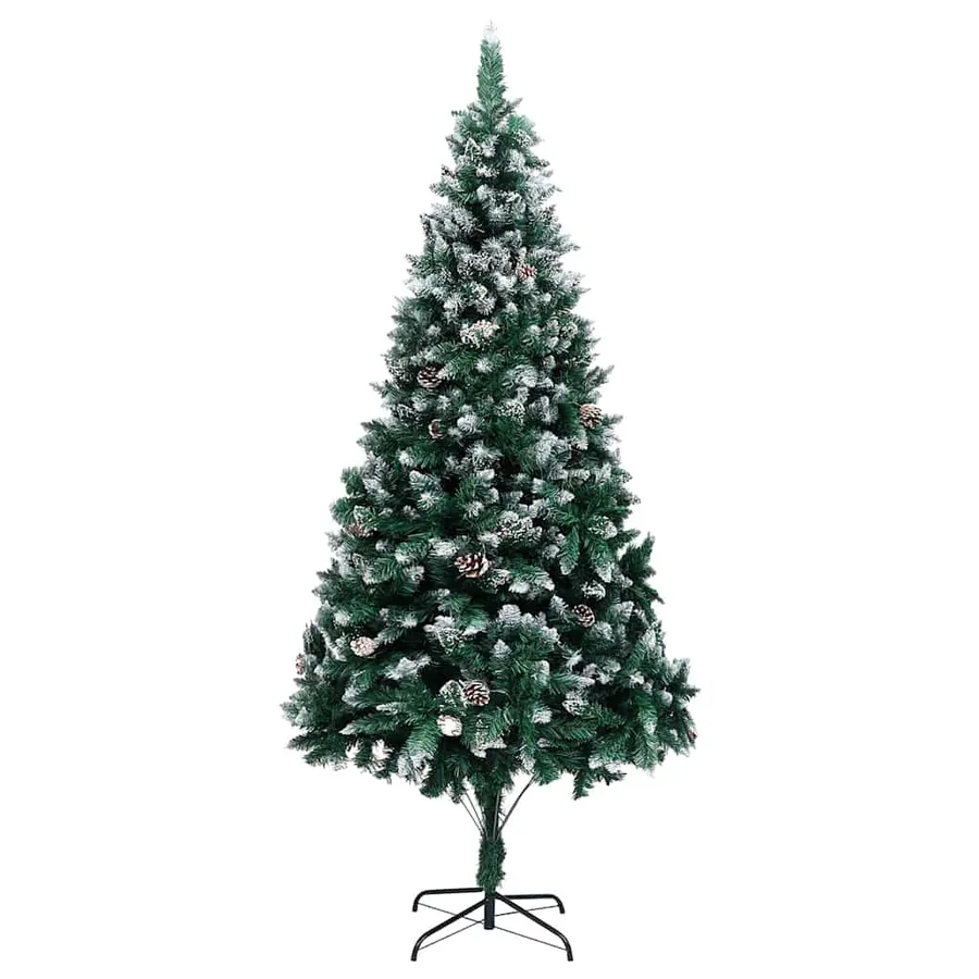Sapin de Noël artificiel Vert 210 cm PVC, Acier et Plastique - 5