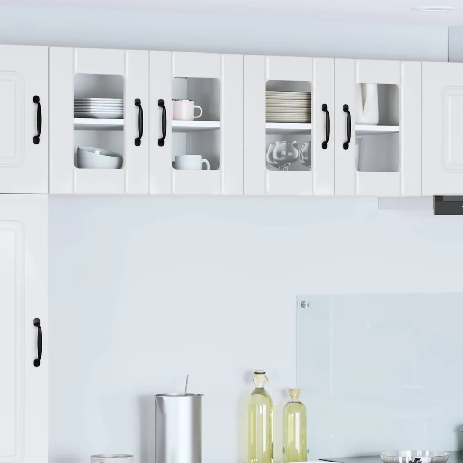 Cabinet en verre mural LUCCA Blanc brillant 60 x 31 x 40 cm