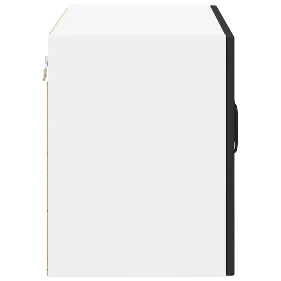 Cabinet en verre mural LUCCA Noir 60 x 31 x 40 cm - 7
