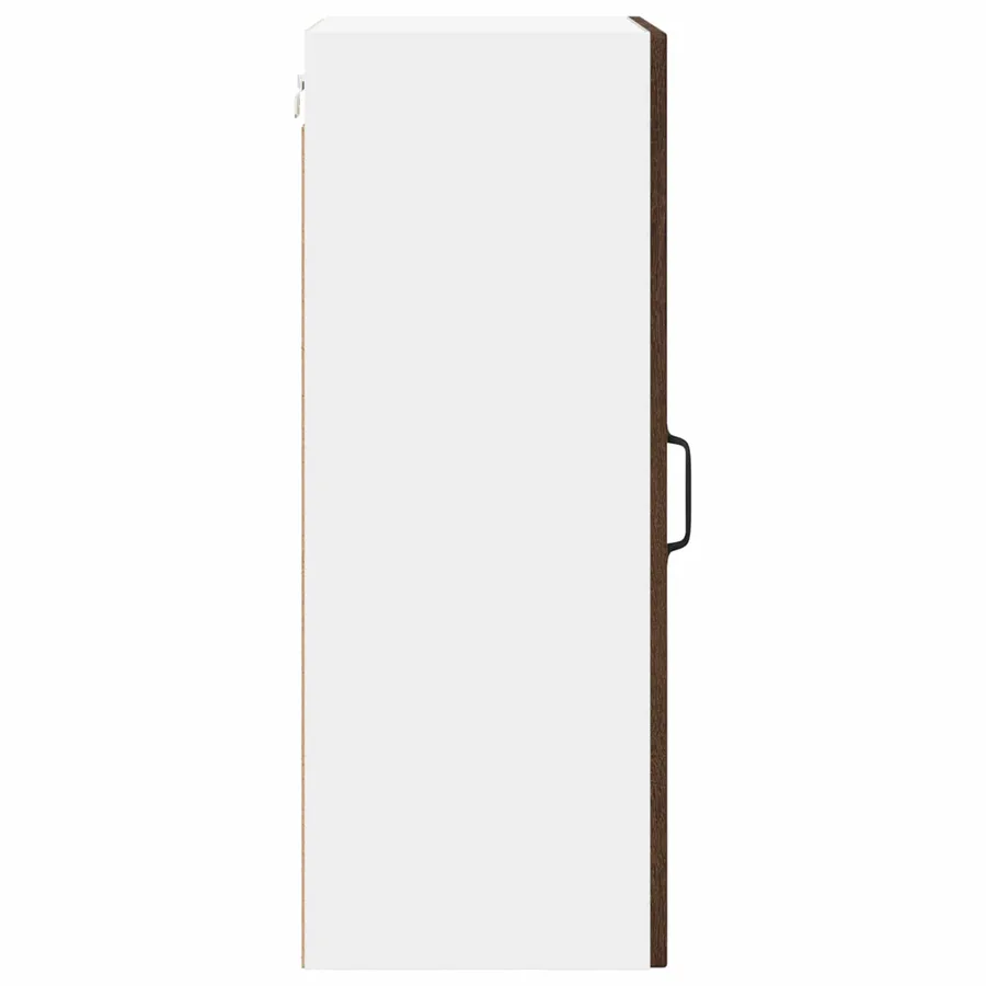 Cabinet en verre mural LUCCA Chêne brun 40 x 31 x 80 cm - 6