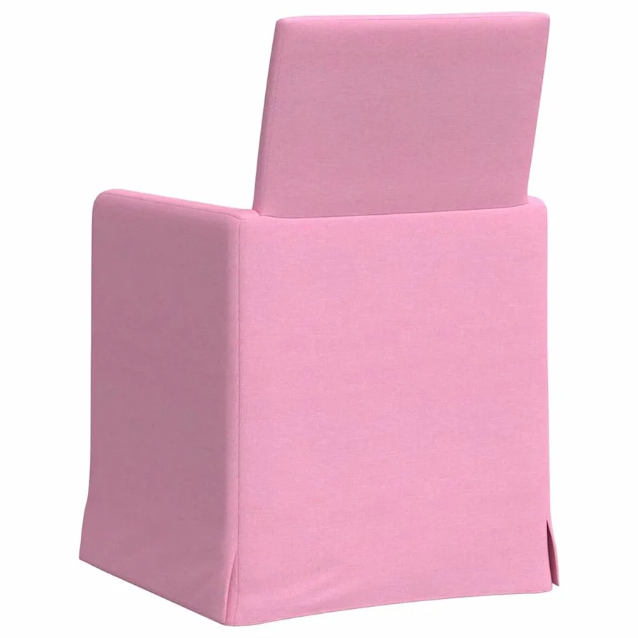 Chaises de salle à manger 2 pcs Rose 57 x 67 x 95 cm tissu - 6