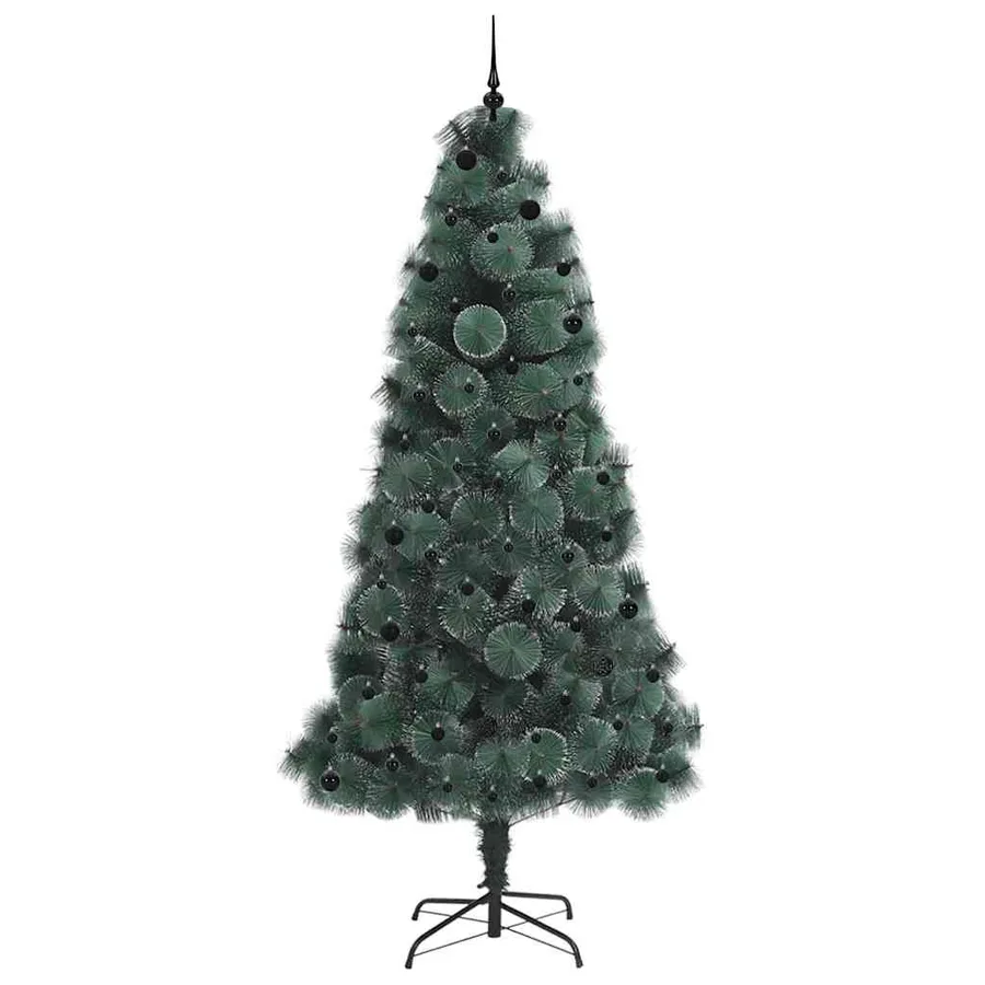Arbre de Noël artificiel pré-éclairé avec ensemble de boules - 4