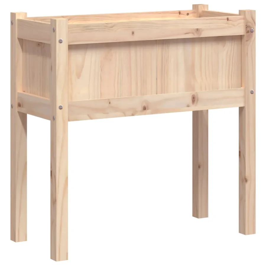 Jardinières avec pieds 70x31x70 cm bois de pin massif - 2