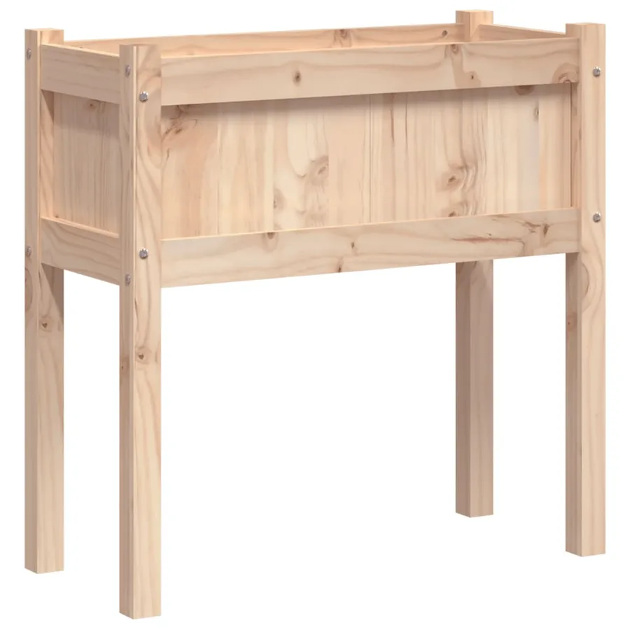 Jardinières avec pieds 70x31x70 cm bois de pin massif - 7