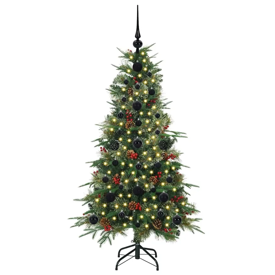 Sapin de Noël Artificiel à Branches Articulées Vert 120 cm - 3