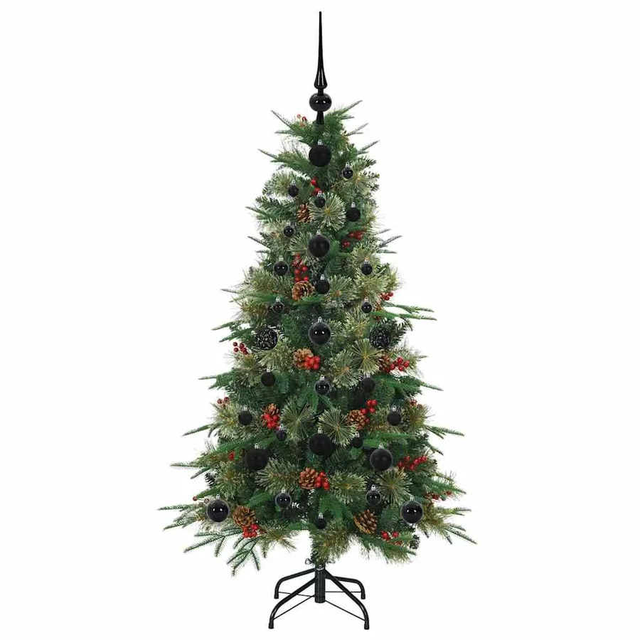 Sapin de Noël Artificiel à Branches Articulées Vert 120 cm - 4