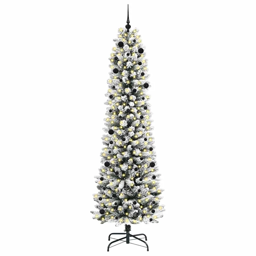 Sapin de Noël artificiel Blanc 240 cm PVC, métal et plastique - 3