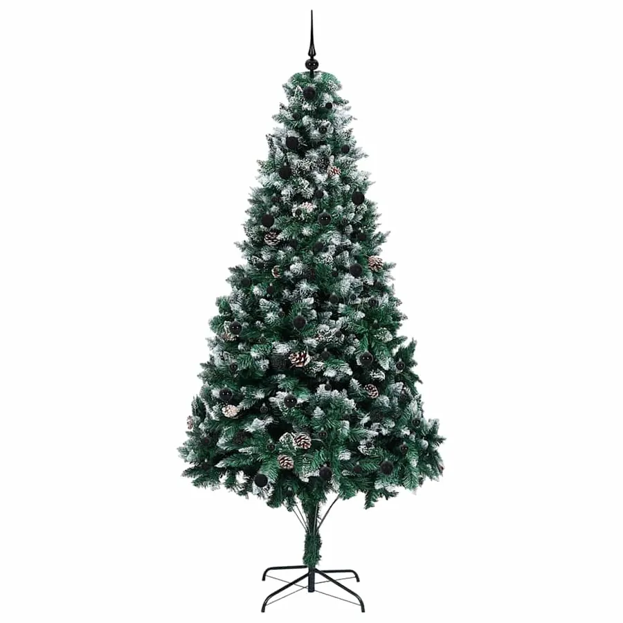 Sapin de Noël artificiel Vert 240 cm PVC, Acier et Plastique - 4