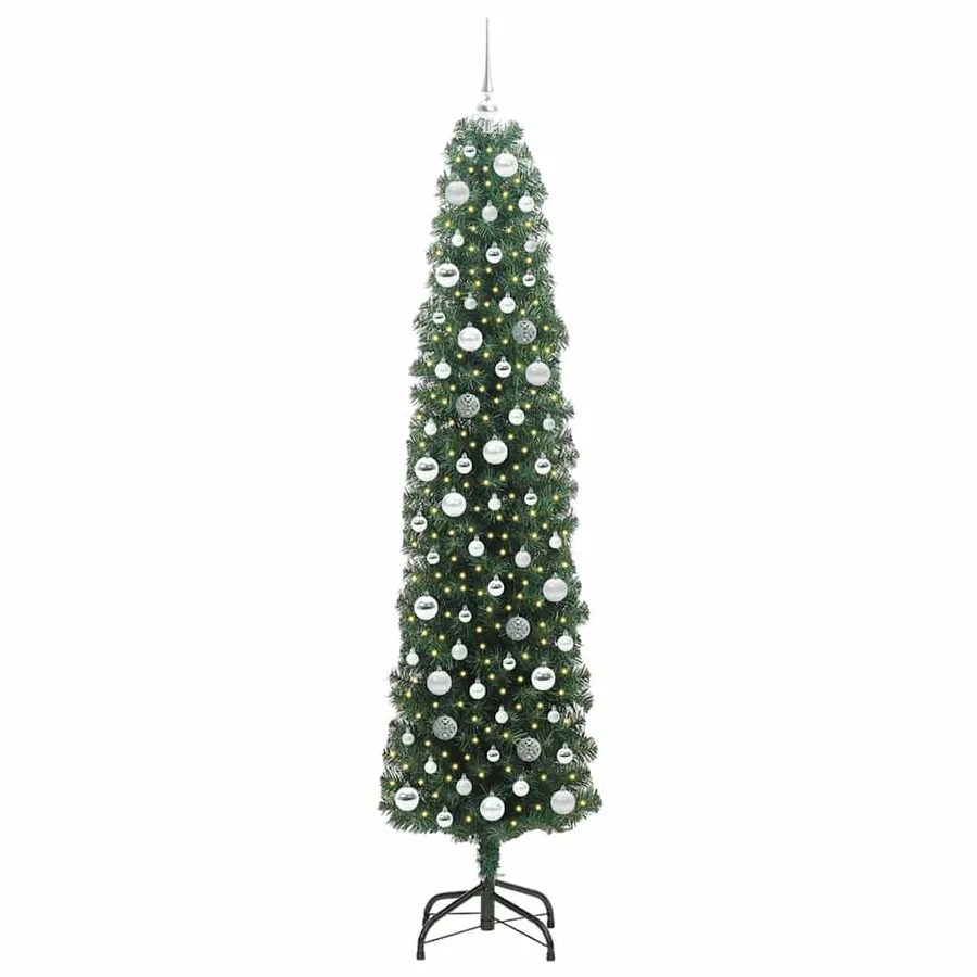 Sapin de Noël artificiel Vert 210 cm PVC et acier et plastique - 3