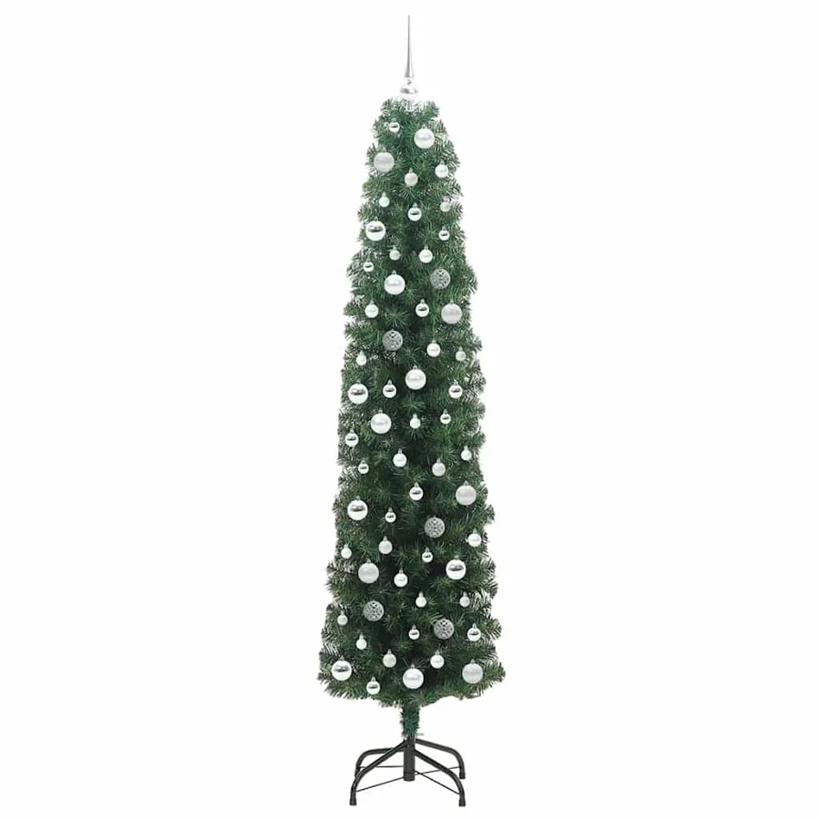 Sapin de Noël artificiel Vert 210 cm PVC et acier et plastique - 4