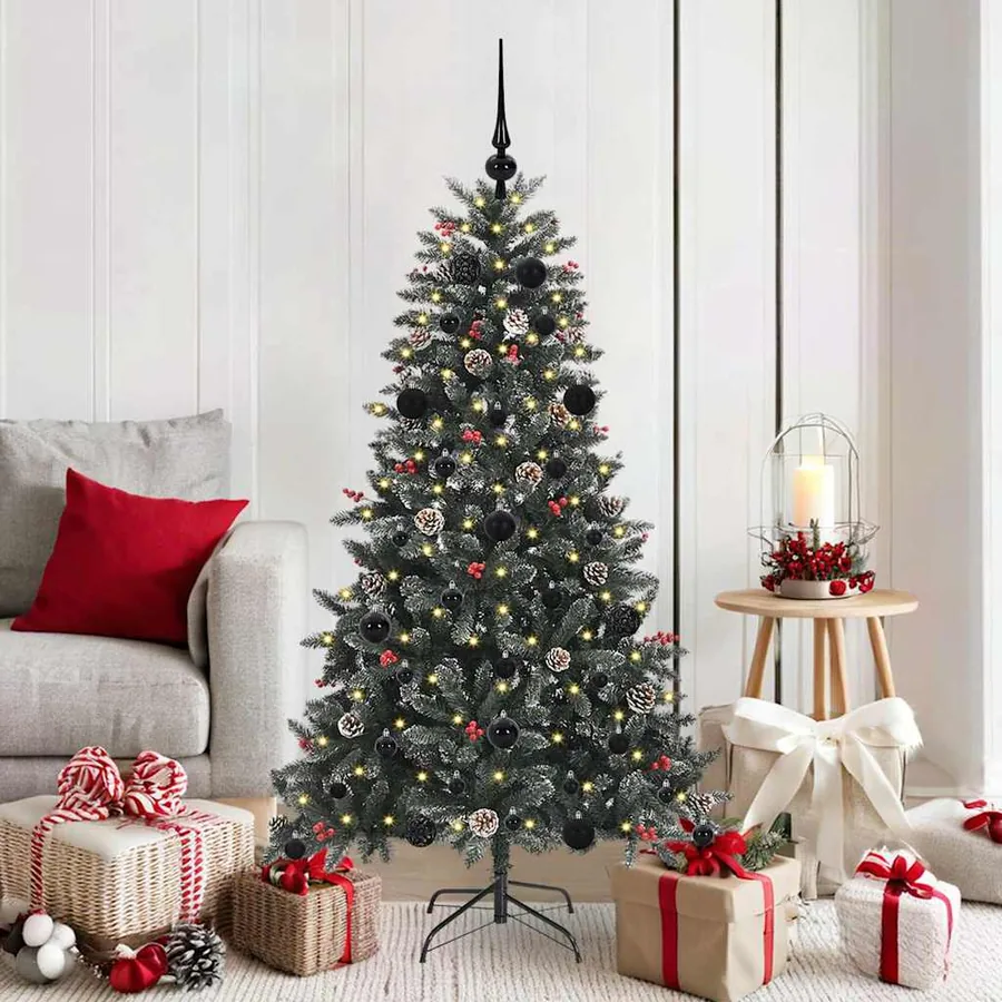 Sapin de Noël artificiel Vert 150 cm PVC, plastique et acier