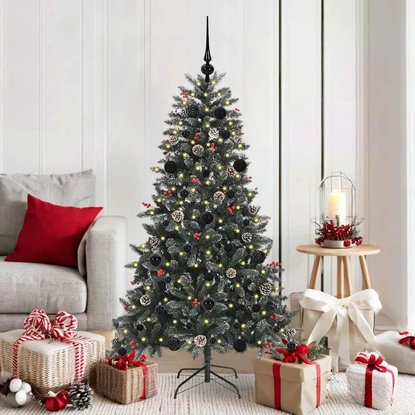 Sapin de Noël artificiel Vert 150 cm PVC, plastique et acier