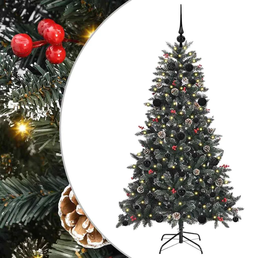 Sapin de Noël artificiel Vert 150 cm PVC, plastique et acier - 2