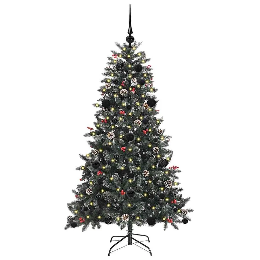 Sapin de Noël artificiel Vert 150 cm PVC, plastique et acier - 3