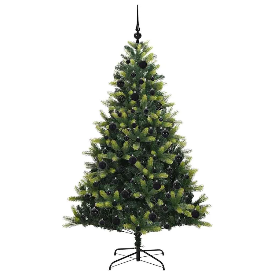 Arbre de Noël artificiel en silicone flexible 300 LEDs 180 cm - 4