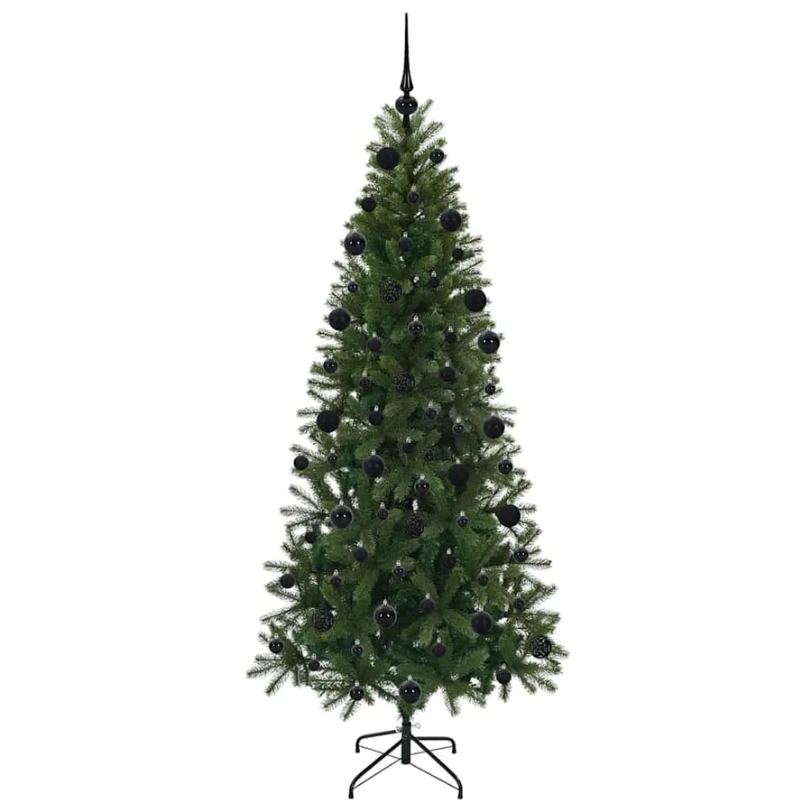 Sapin de Noël artificiel avec 300 LED Vert 210 cm PE et PVC - 4