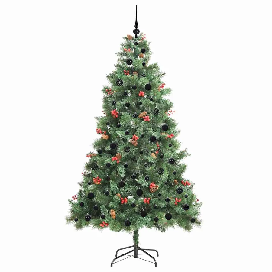Sapin de Noël artificiel Vert 210 cm PVC et métal - 4