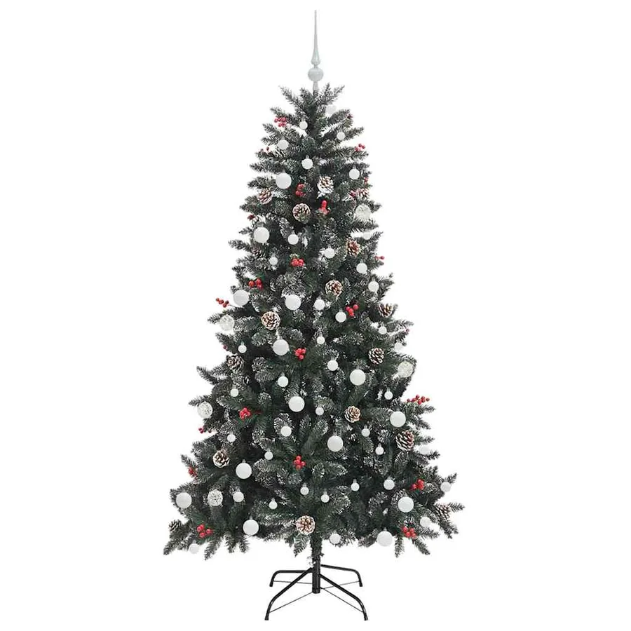 Sapin de Noël artificiel Vert 180 cm PVC, plastique et acier - 4